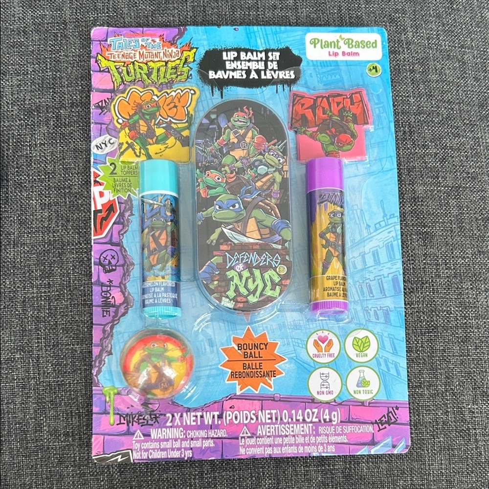 NEW 🆕 Teenage Mutant Ninja Turtles Lip Balm Set